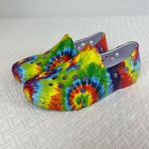 New No tag Kids MTE Slip-On TRK Shoe Tie Dye Boy Girl Size 13 Water Shoe Sandals